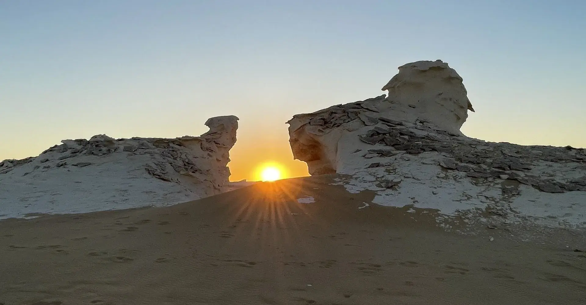 White Desert Sunset